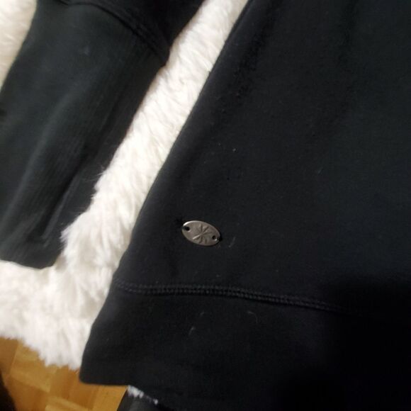 Athleta 24/7 Funnel Neck Sweatshirt Black Warm Fleece Top xxs - Picture 6 of 10